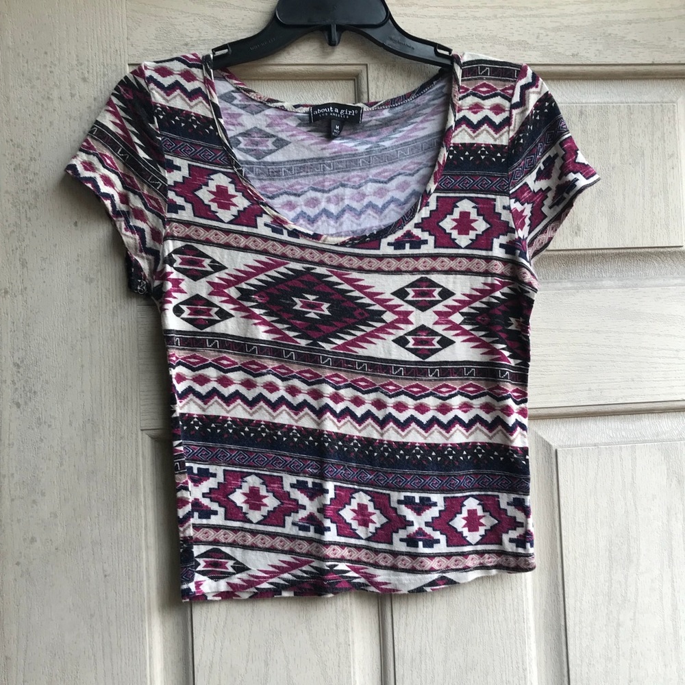 Pattern Crop Top